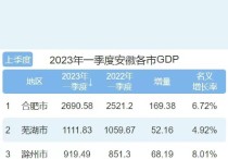 合肥最新“成绩单”：一季度GDP同比增长4.6%